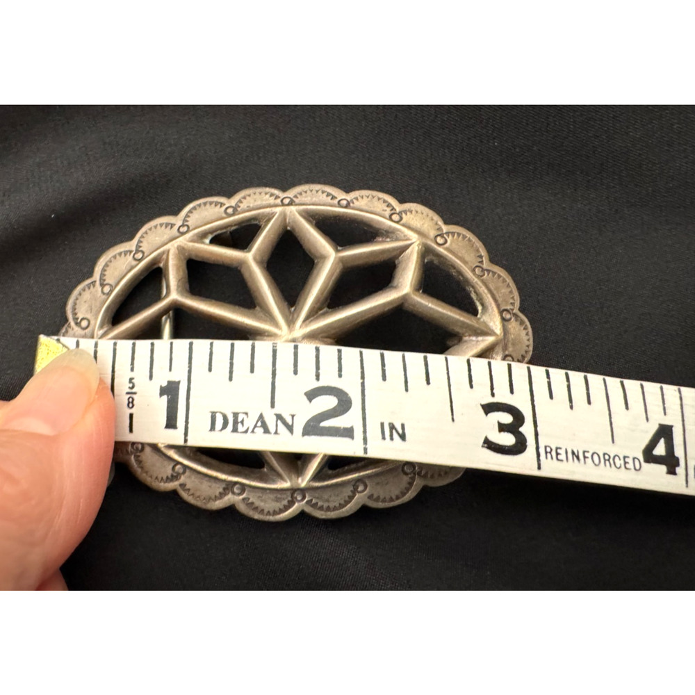 Native American Sand Cast Solid Sterling Silver B… - image 3